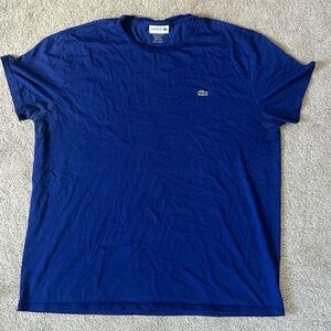 Lacoste Royal Blue pima cotton t-shirt size US 3XL